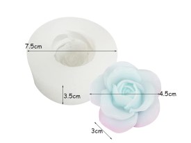 Molde silicona flor suculenta mediana